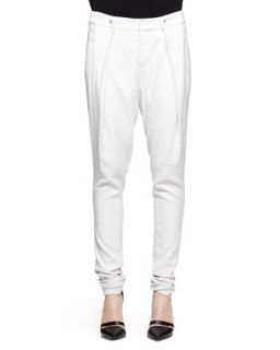 Womens Ark Pleated Suiting Pants   Helmut Lang   White ash (2)