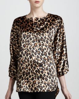 Womens Leopard Print Tunic   Adrienne Vittadini   Leopard (M)
