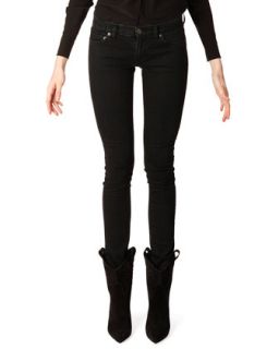 Womens Skinny 5 Pocket Jeans   Saint Laurent   Black (26)