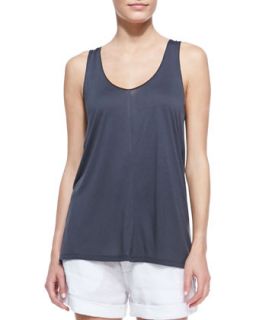 Womens Scoop Neck Sleeveless Tank, Forge   Vince   Forge (SMALL)