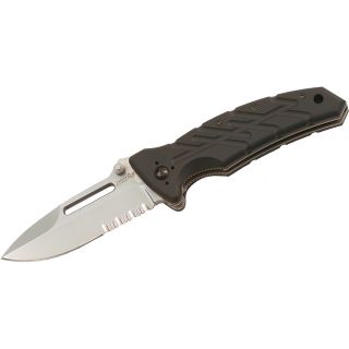 Ontario Knife Co XM 1S Combo Edge Knife   Black (108755)