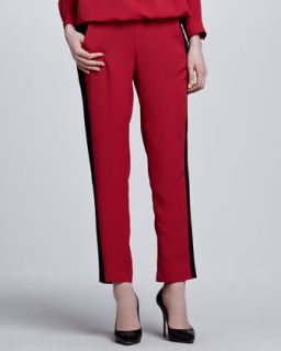 Womens Colorblock Tuxedo Pants   Cut25   Ruby red (0)