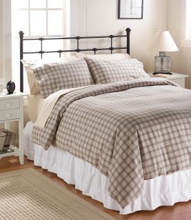 Heritage Chamois Flannel Comforter Cover, Plaid