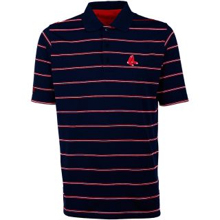 Antigua Boston Red Sox Mens Deluxe Short Sleeve Polo   Size Large, Navy/dark