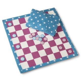 Poppytalk Fold Up Cloth Checkerboard Game