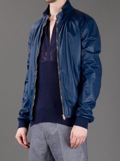 Gucci Leather Bomber Jacket