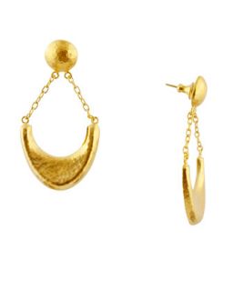 Arc 24k Gold Half Moon Post Earrings   Gurhan   Gold (24K )
