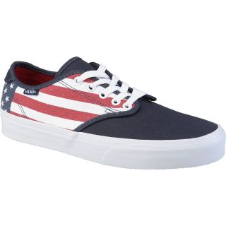 VANS Mens Camden Low Skate Shoes   Size 9, Navy/white