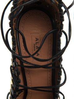Studded lace up leather sandals  Azzedine Alaïa  