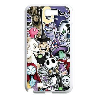 Custom Personalized Disney The Nightmare Before Christmas Series Jack Skellington 3D Skull Smooth Durable Plastic Samsung Galaxy Note 2 N7100 Case Cell Phones & Accessories