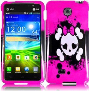 For LG Escape P870 Hard Design Cover Case Pink Skull Accessory Cell Phones & Accessories