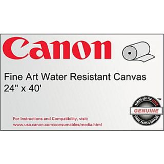 Canon 400gsm Fine Art Water Resistant Canvas Paper, Matte, 36(W) x 40(L), 1/Roll