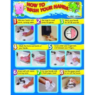 How to Wash Your Hands Chart Carson Dellosa Publishing 9781594414336 Books