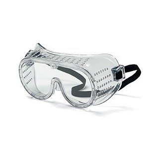 Crews 2220 Safety Goggles, Perforated Clear Lens   Cheap Chemistry Goggles  