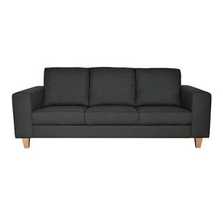 Ben de Lisi Home Large charcoal grey Cara sofa with light wood feet