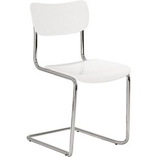 Euro Style™ Erling Veneer Lacquer Wood Dining Side Chair, White