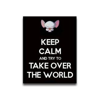 Keep Calm and Take Over The World Custom Poster 16*20   Prints