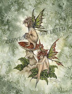 Pixie Pair Amy Brown Open Edition 8.5" X 11" Fairy Print  