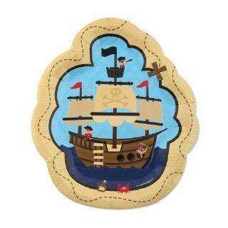 It's A Boy Mates Pirate   Baby Shower Dessert Plates   8 ct Toys & Games