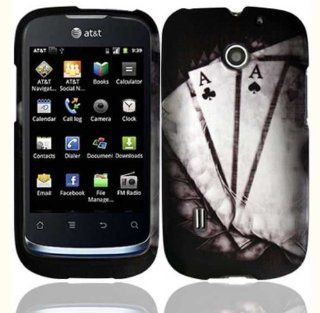Black White Poker Ace Hard Cover Case for Huawei Fusion U8652 Cell Phones & Accessories