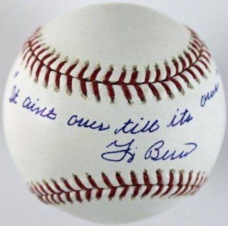 Yogi Berra Autographed Baseball w/ It Aint Over Until Its Over   PSA/DNA Certified   Autographed Baseballs at 's Sports Collectibles Store