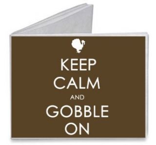 Keep Calm and Gobble On Turkey Thanksgiving   Paper Tyvek Wallet Clothing