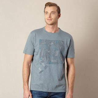 RJR.John Rocha Big and tall designer blue graphic print t shirt