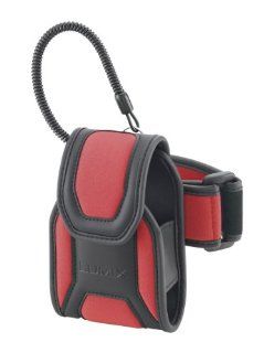 Panasonic DMW CFT2 Sports / Arm Band Soft Carry Case for Lumix DMC FT3 Digital Camera   Red Color  Camera & Photo