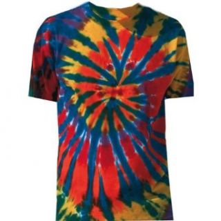 Tie Dye Mania Adult Tie Dyed Short Sleeve Rainbow Cut Spiral T Shirt at  Men�s Clothing store Fashion T Shirts