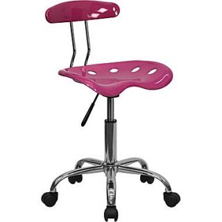 Flash Furniture Vibrant Computer Task Chair with Tractor Seat, Pink