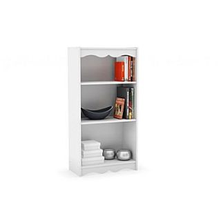 Sonax Hawthorn 48 Wood Bookcase, Frost White