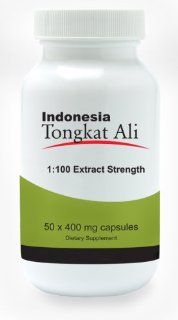 Natural Testosterone Booster   Indonesia Tongkat Ali Extract (1100 extract strength)   50 capsules   [also known as Longjack or Eurycoma Longifolia Jack] Health & Personal Care