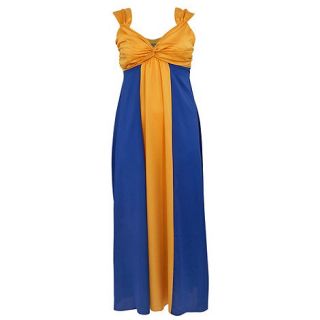 Gorgeous Blue colour block maxi dress