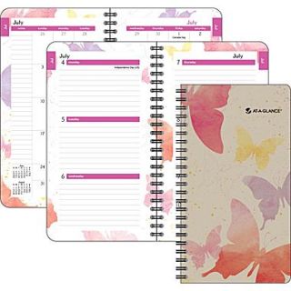 2014 AT A GLANCE Watercolors Weekly/Monthly Planner, 3 3/4 x 6 3/4