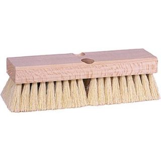 Weiler Wood Handle Polypropylene Bristle Deck Scrub Brush