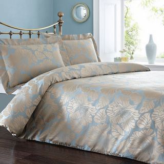 Blue and gold Bonnie bedding set