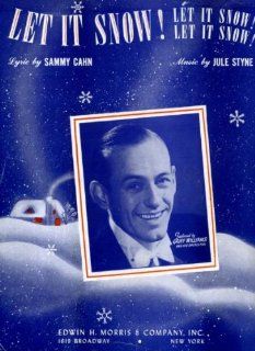 Sammy Cahn's Let It Snow Let It Snow Let It Snow Vintage 1945 Sheet Music Featured by Griff Williams and His Orchestra  Prints  