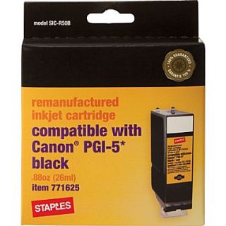 Remanufactured Black Ink Cartridge Compatible with Canon PGI 5