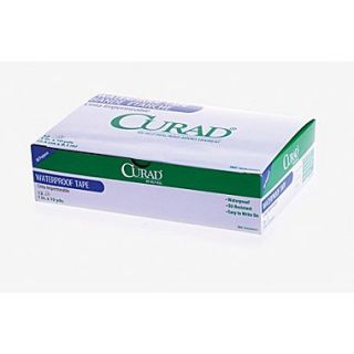 Curad Waterproof Adhesive Tapes, 10 yds L x 3 W, 48/Case