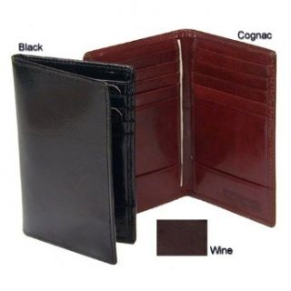 Bond Street Ltd Hand Stained Italian Leather Business Card Caddy Wallet   Clothing