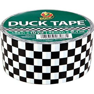 Duck Tape Brand Duct Tape, Black & White Checker, 1.88x 10 Yards  Make More Happen at