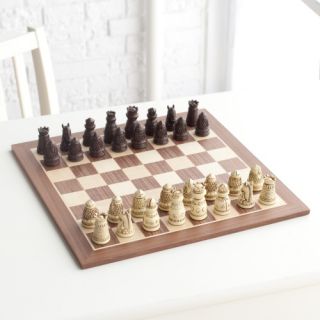 Medieval Artisan Polystone Chess Set   Chess Sets