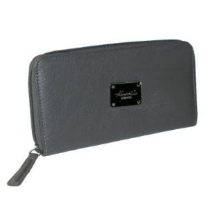 Kenneth Cole New York Genuine Leather Call Me Maybe Zip Around Clutch Wallet with Smart Phone Compartment Shoes