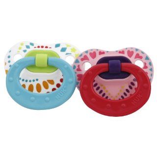 NUK TrendLineOrthodontic Pacifier, 6 18 months, Colors May Vary, Styles May Vary, 2 Count  Baby Pacifiers  Baby