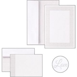 Great Papers Grey Tile Border Shimmer Invitation and Note Card Kit  Make More Happen at
