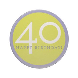 Happy Birthday, 40 Beverage Coaster