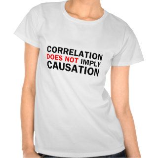 Correlation Does Not Imply Causation T Shirt