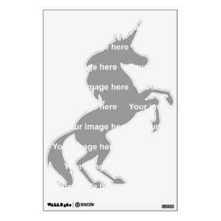 template unicorn rearing up Wall Decal