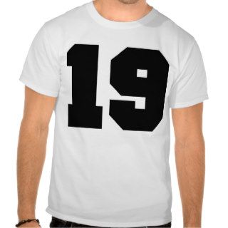 Number 19 Sport Tee Shirts