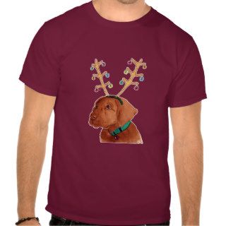 Holiday Chocolate Lab t shirt